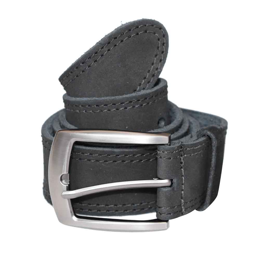 Two Row Stitch Leather Belt - Stockyard X 'The Leather Store'