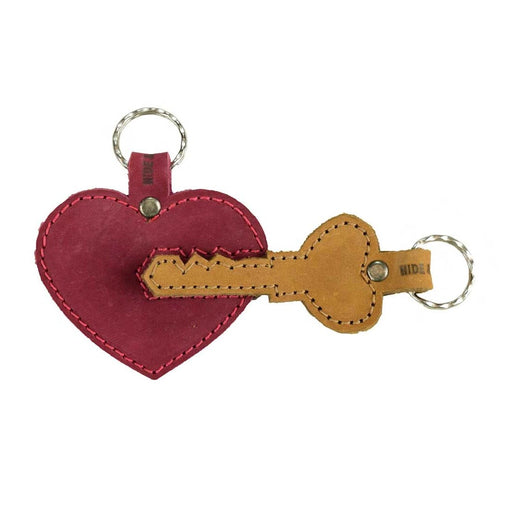 Heart Trinket Keychain (2 Pieces) - Stockyard X 'The Leather Store'