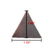 Leather Triangle 1.5 inches Long (Set of 20) - Stockyard X 'The Leather Store'