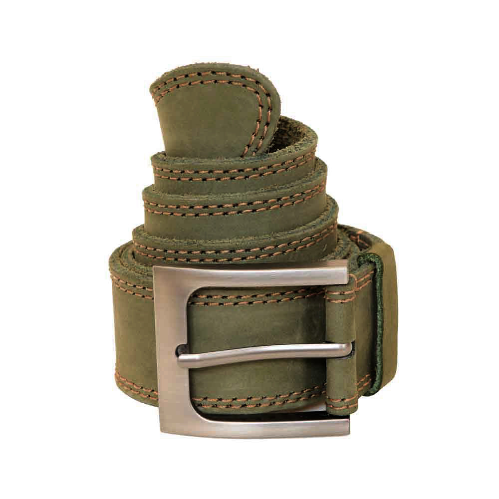 Two Row Stitch Leather Belt - Stockyard X 'The Leather Store'