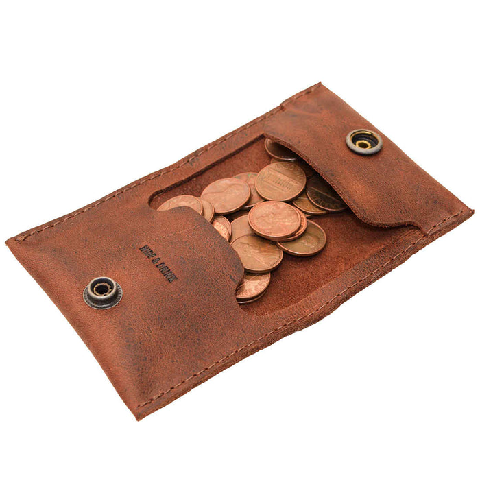 Internal Snap Coin Case - Stockyard X 'The Leather Store'