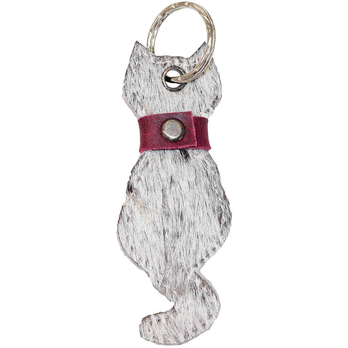 Furry Cat Keychain - Stockyard X 'The Leather Store'
