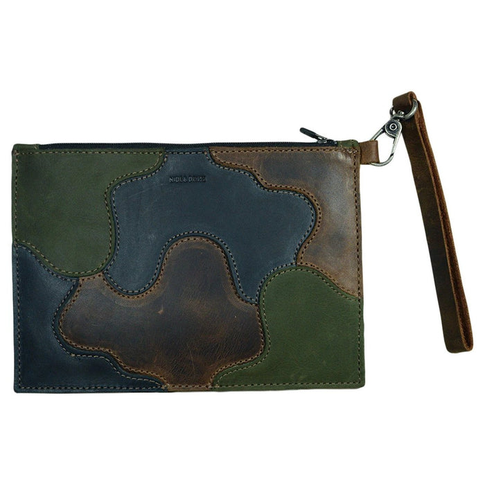 Multicolored Patched Clutch Bag - Stockyard X 'The Leather Store'