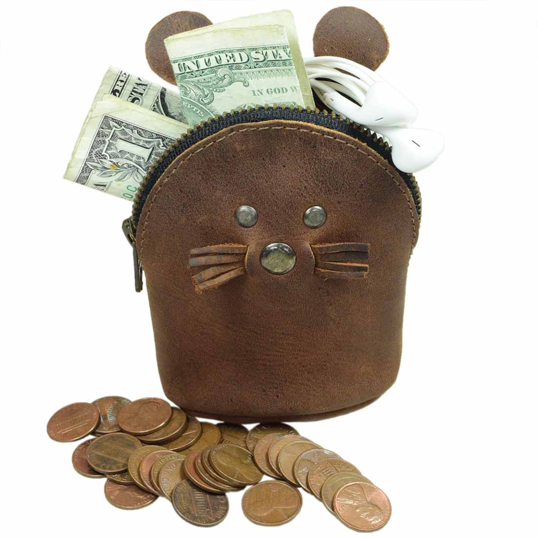 Mouse Coin Purse - Stockyard X 'The Leather Store'