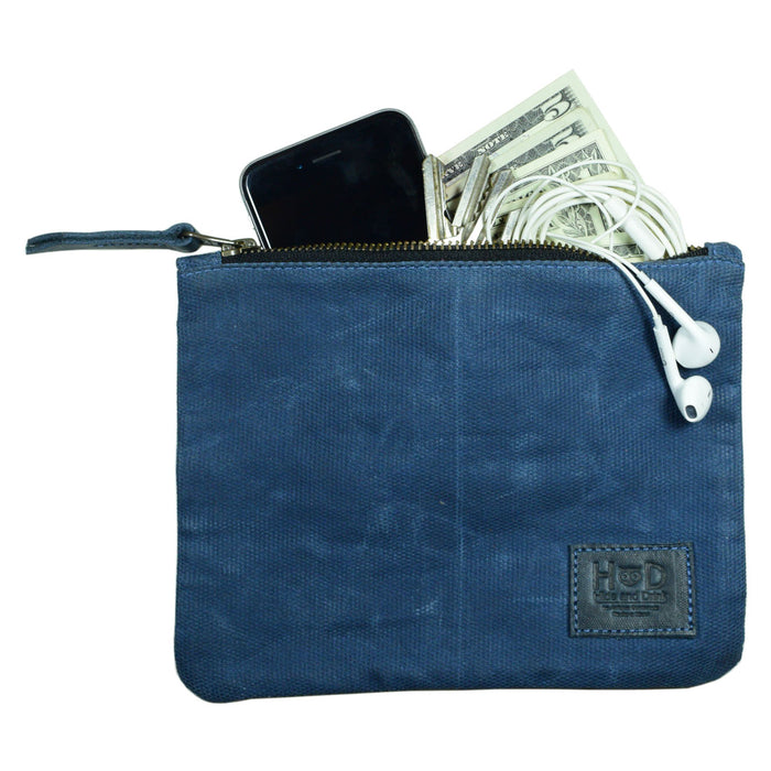 Waxed Zippered Pouch - Stockyard X 'The Leather Store'