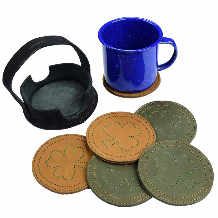 St. Patrick's - Irish Pot Coaster (6 pack) - Stockyard X 'The Leather Store'