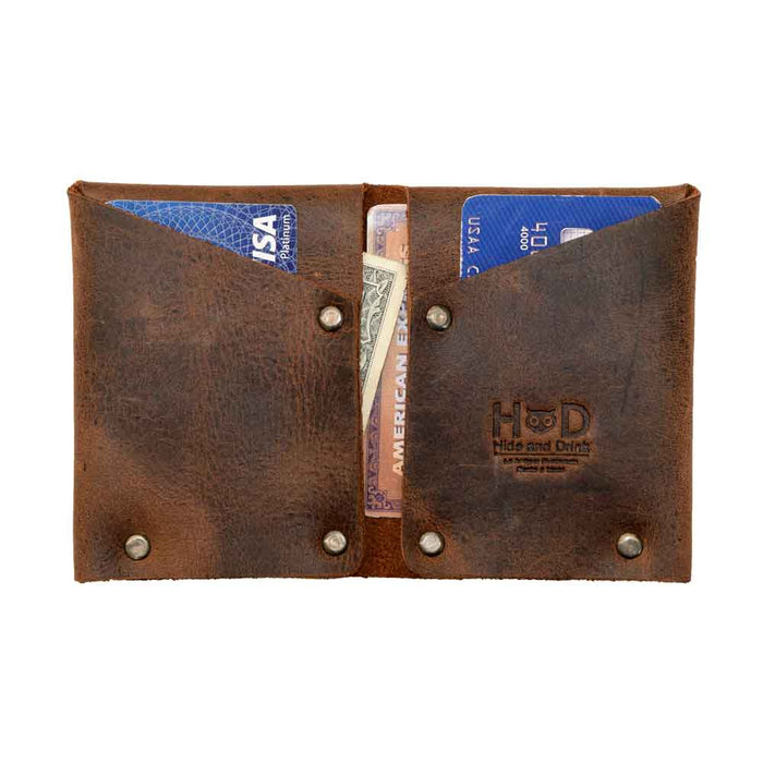 Riveted Card Holder - Stockyard X 'The Leather Store'