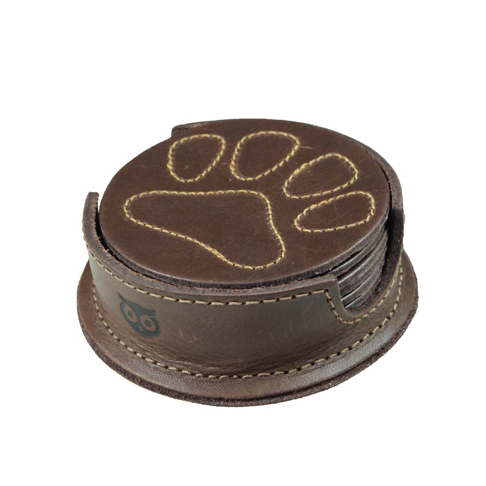 Doggy Paws Coaster Set (6-Pack) - Stockyard X 'The Leather Store'
