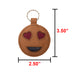 In Love Emoji Keychain - Stockyard X 'The Leather Store'