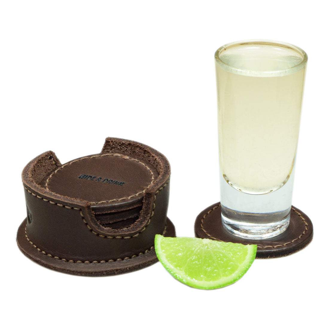 Shot Coasters (6 Pack) - Stockyard X 'The Leather Store'
