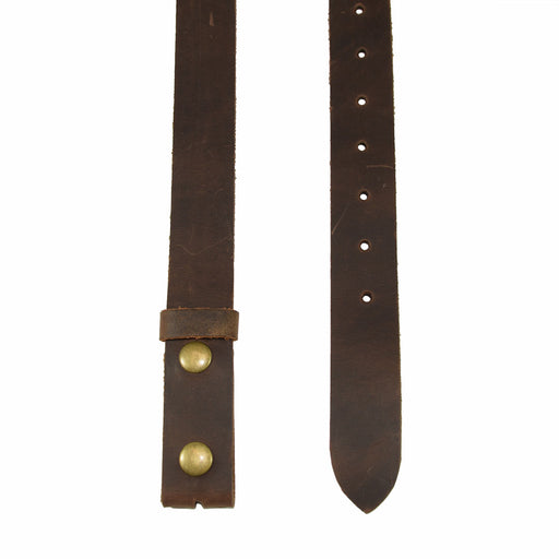 Rustic Leather Snap On Belt, 1.25" Width - Stockyard X 'The Leather Store'