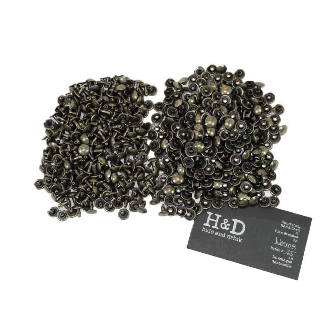 Double Cap Rivets - Hardware Replacements - Stockyard X 'The Leather Store'