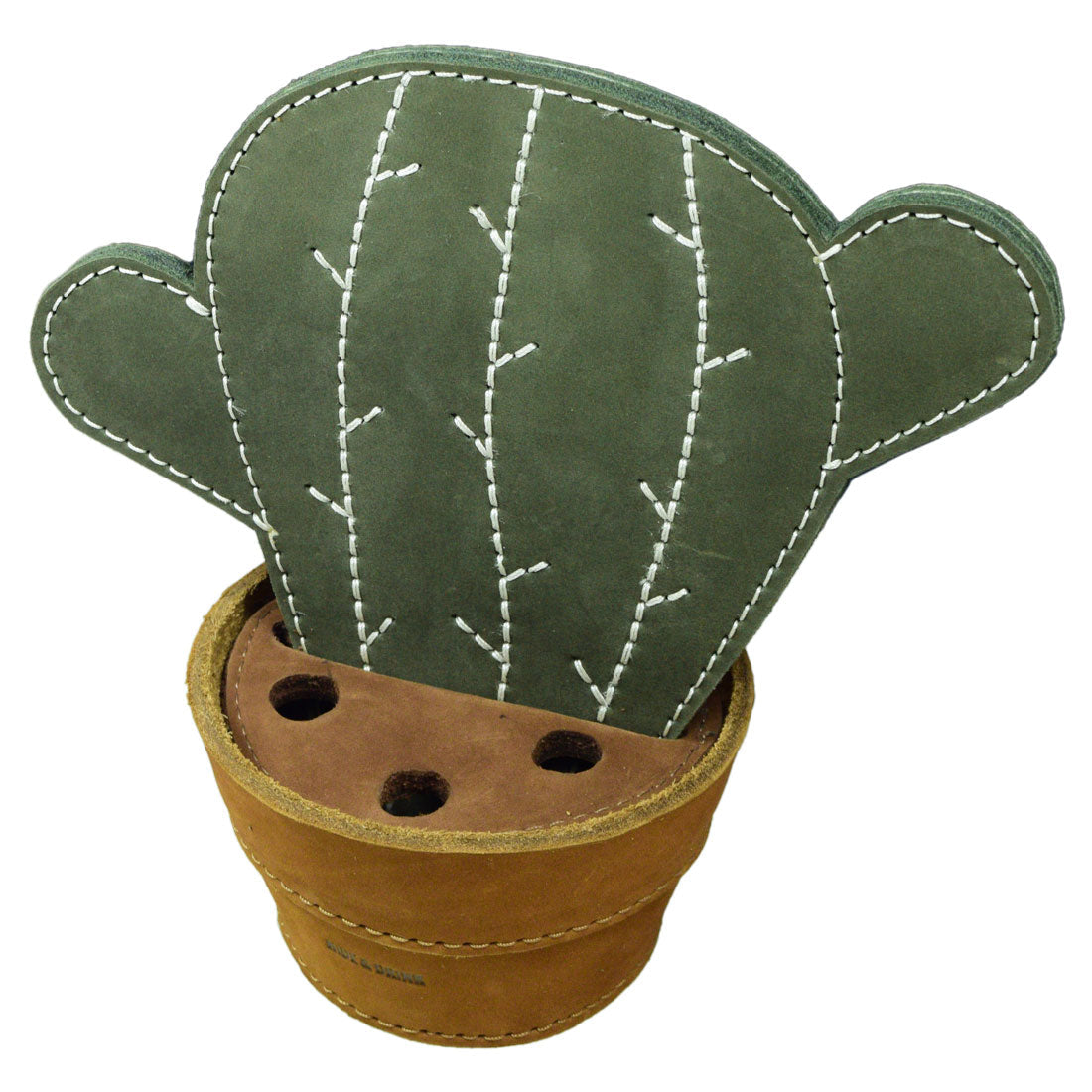 Cactus Coaster W/Pen Holder - Stockyard X 'The Leather Store'