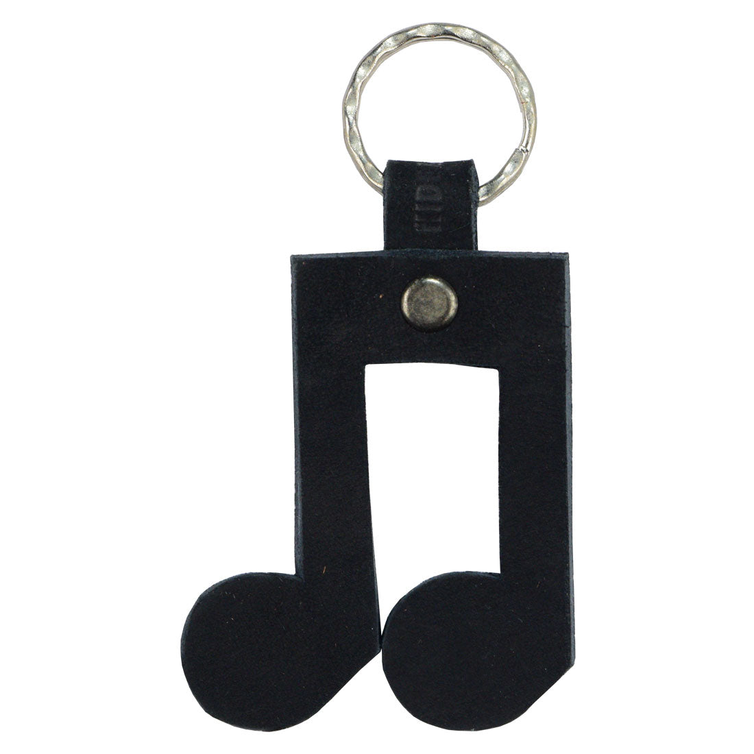 Eighth Notes Keychain - Stockyard X 'The Leather Store'