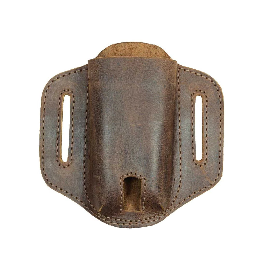 Multitool Belt Sheath from Hide & Drink, showcasing a handmade full grain leather design that serves as a durable Multi-Tool Holder for Belt. This artisan-crafted tool holster is ideal for outdoor accessories, hand cut and hand sewn in La Antigua Guatemala & Oaxaca Mexico.