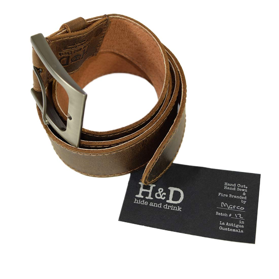 Leather Belt w/Sheepskin (Size 34) - Stockyard X 'The Leather Store'