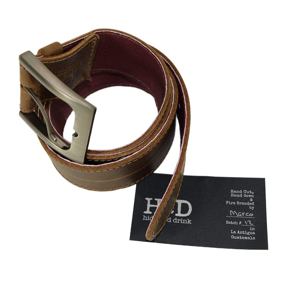 Leather Belt w/Sheepskin (Size 34) - Stockyard X 'The Leather Store'
