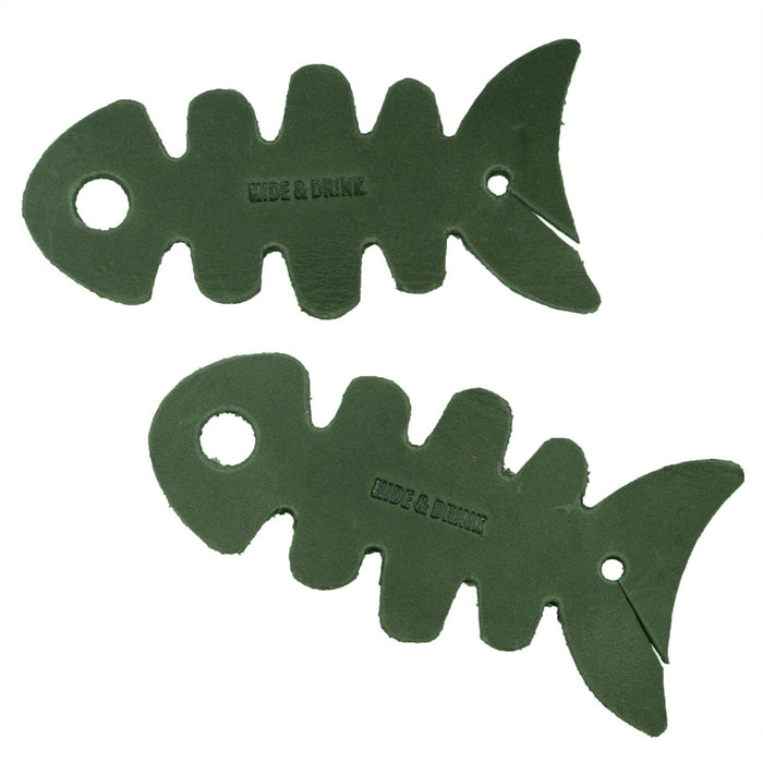 Fish Skeleton Cord Keeper (2 pack) - Stockyard X 'The Leather Store'