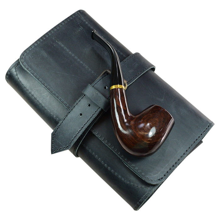 Double Pipe Tobacco Pouch - Stockyard X 'The Leather Store'