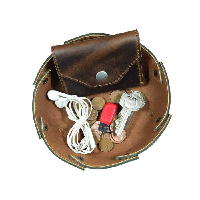 Riveted Circular Valet Tray - Stockyard X 'The Leather Store'