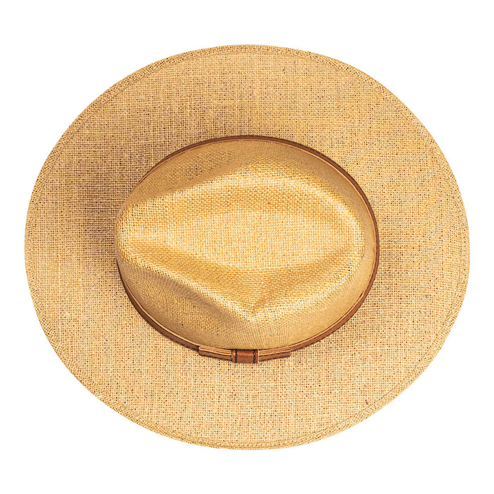 Indiana Eastwood Cowboy Style Hat Handmade from 100% Oaxacan Jute - Cafe Con Leche - Stockyard X 'The Leather Store'