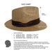 Short Brim Panama Style Hat Handmade from 100% Oaxacan Jute - Cappuccino - Stockyard X 'The Leather Store'