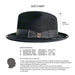 Short Brim Panama Hat Handmade from 100% Oaxacan Wool - Black - Stockyard X 'The Leather Store'