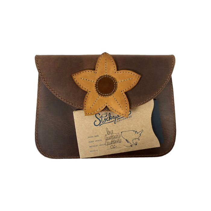Flower Card Wallet - Stockyard X 'The Leather Store'