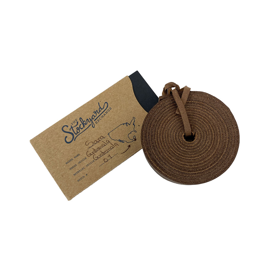 Cord Strap (72 x 0.75 in.) from Thick Full Grain Leather (2.6 to 2.8mm) - Stockyard X 'The Leather Store'
