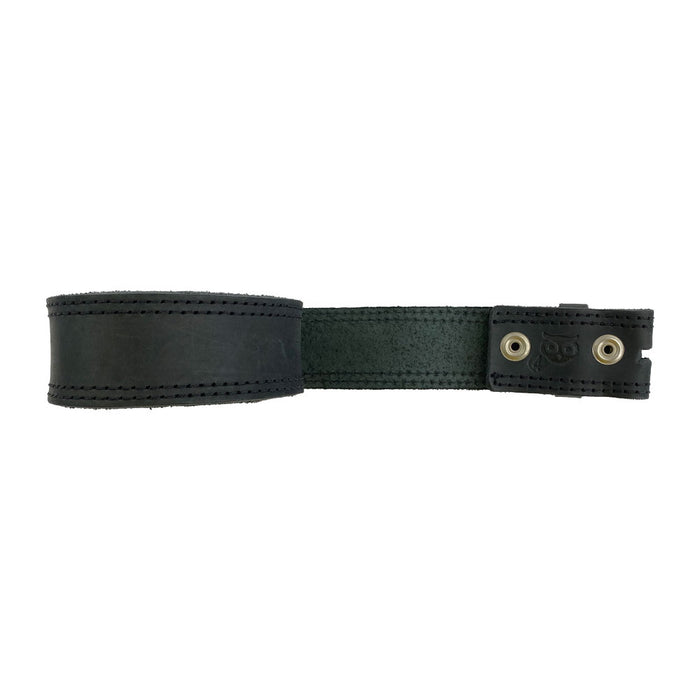 Men's Double Stitched Thick Leather Snap On Belt - Stockyard X 'The Leather Store'