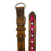Pink Guatemalan Tipico Textile Dog Collar - Stockyard X 'The Leather Store'