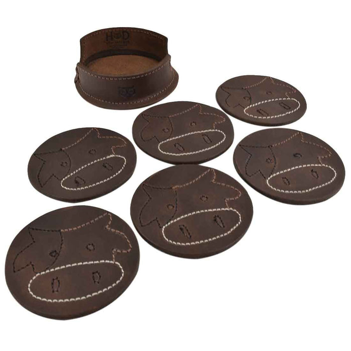 Milk Cow Classic Shaped Coaster Set (6-Pack)