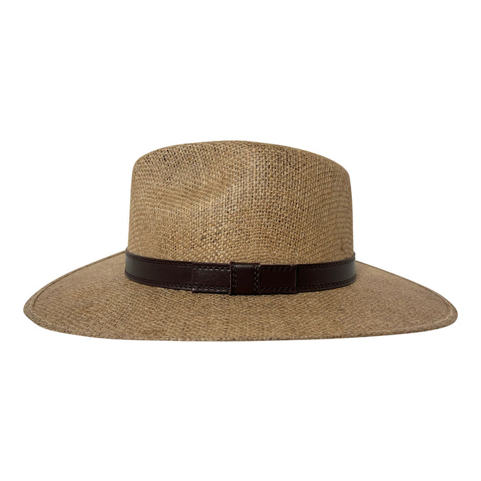 Indiana Eastwood Cowboy Style Hat Handmade from 100% Oaxacan Jute - Cappuccino