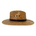 Indiana Eastwood Cowboy Style Hat Handmade from 100% Oaxacan Coconut Palm Leaves - Coconut Brown - Stockyard X 'The Leather Store'