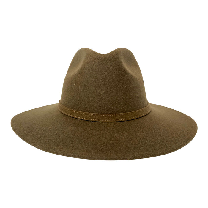 Indiana Eastwood Cowboy Style Hat Handmade from 100% Oaxacan Sheep's Wool - Spanish Olive - Stockyard X 'The Leather Store'