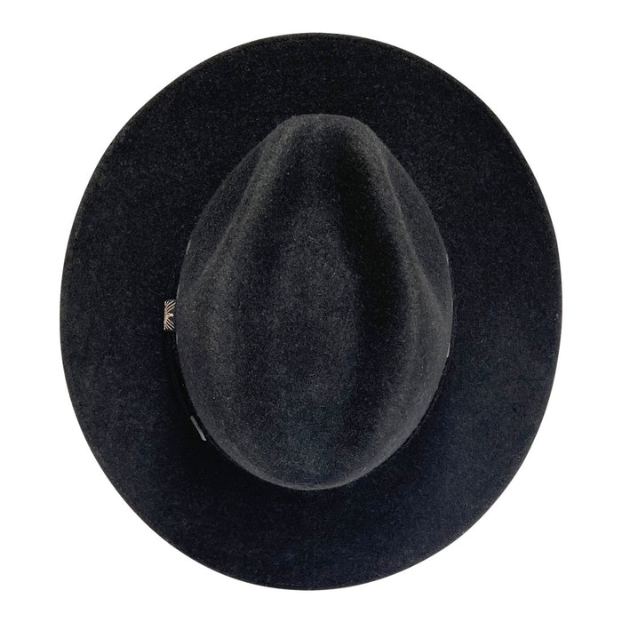 Indiana Eastwood Cowboy Hat Handmade from 100% Oaxacan Wool - Burnt Black - Stockyard X 'The Leather Store'