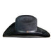 Wide Brim Cowboy Style Hat Handmade from 100% Oaxacan Suede - Burnt Black - Stockyard X 'The Leather Store'