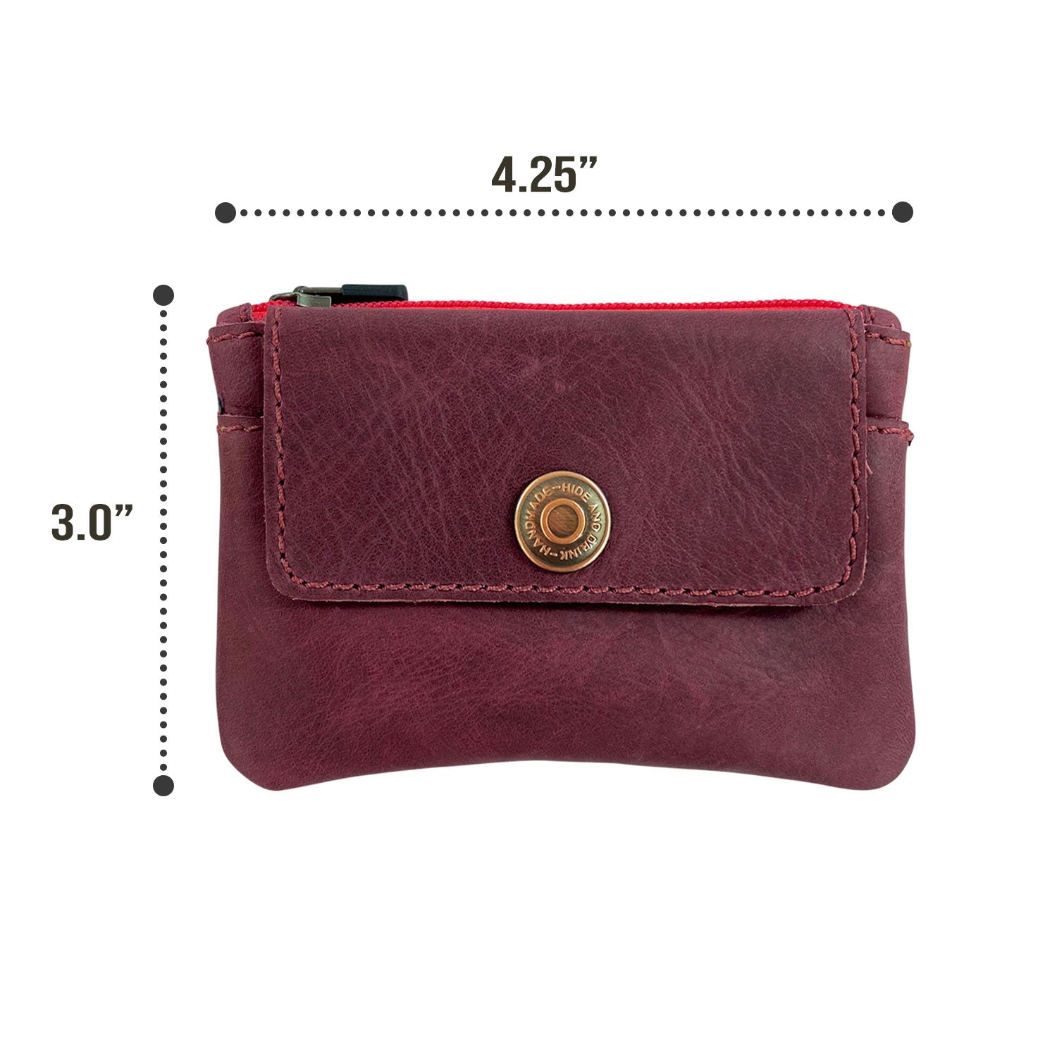 Key Holder Pouch with Zipper - Stockyard X 'The Leather Store'