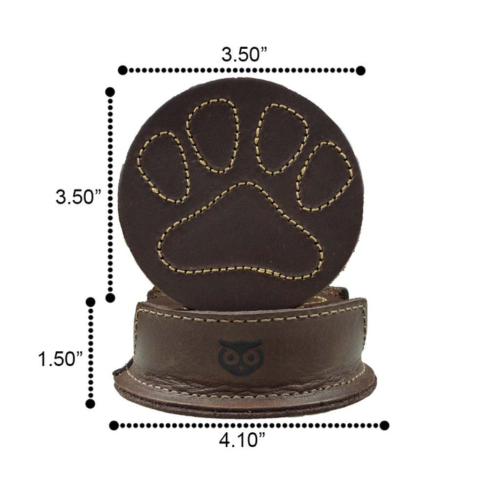 Doggy Paws Coaster Set (6-Pack) - Stockyard X 'The Leather Store'
