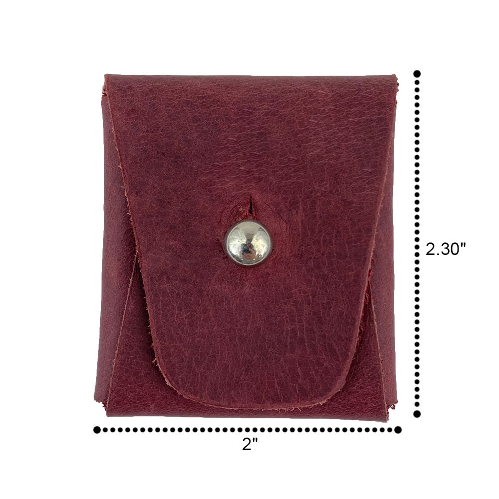 Minimalist Square Coin Pouch - Stockyard X 'The Leather Store'