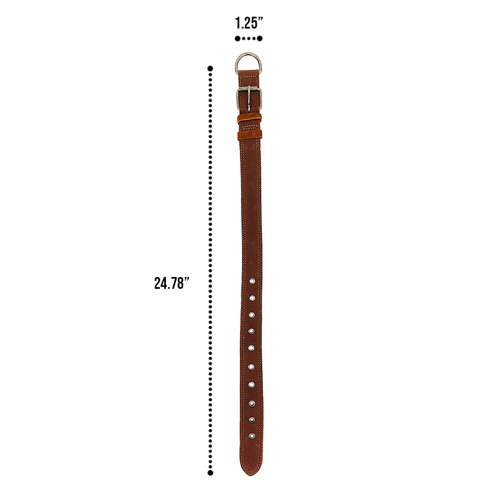 Leather Medium Dog Collar (12 to 21 in.) - Stockyard X 'The Leather Store'
