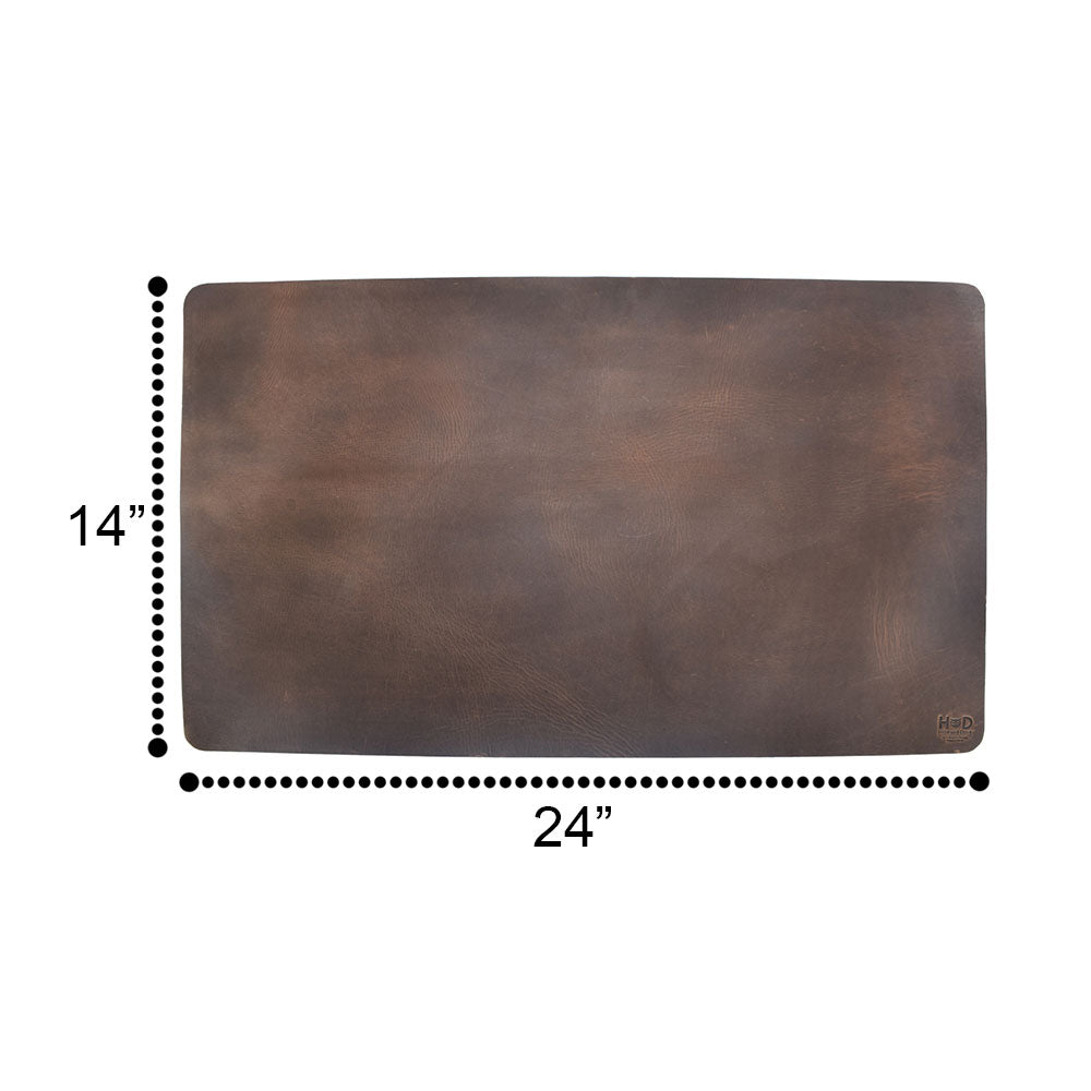 Thick Leather Desk Pad - Stockyard X 'The Leather Store'