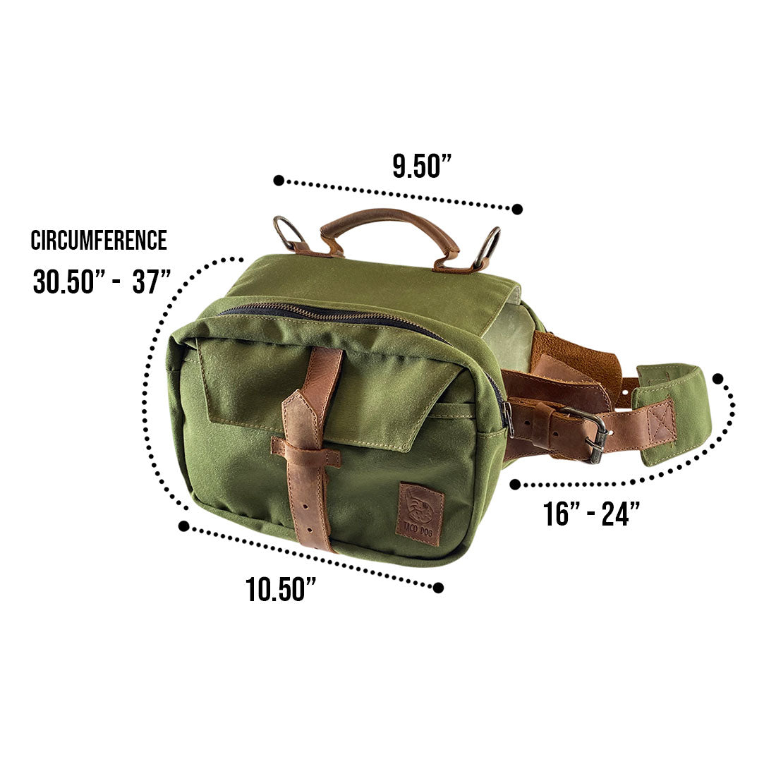 Dog Saddle Bag - Stockyard X 'The Leather Store'