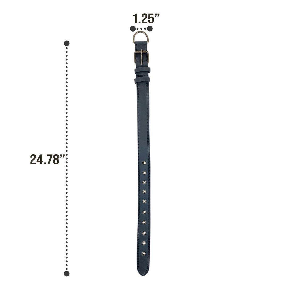 Leather Medium Dog Collar (12 to 21 in.) - Stockyard X 'The Leather Store'