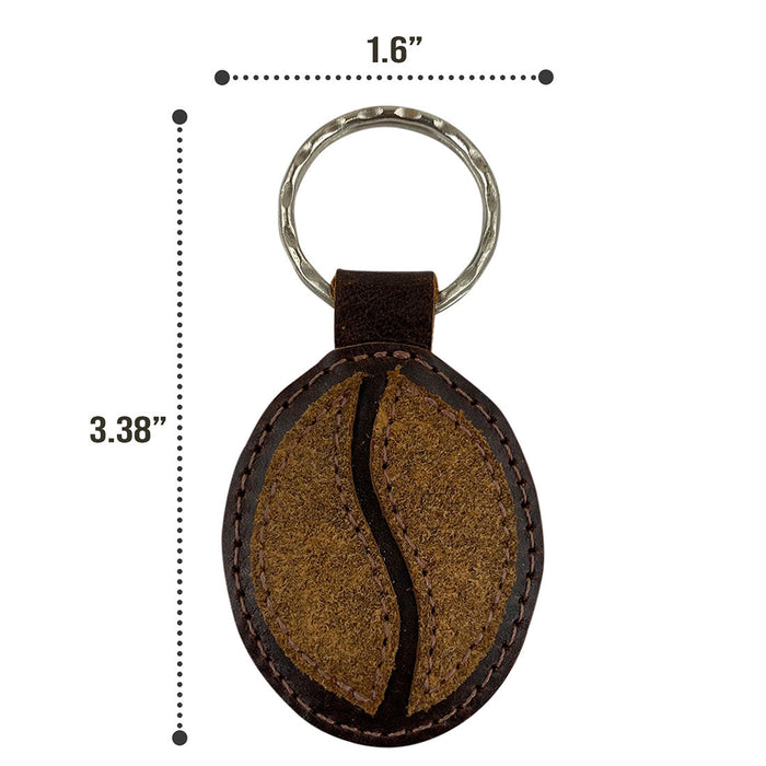 Coffee Bean Keychain — Stockyard X, The Leather Store