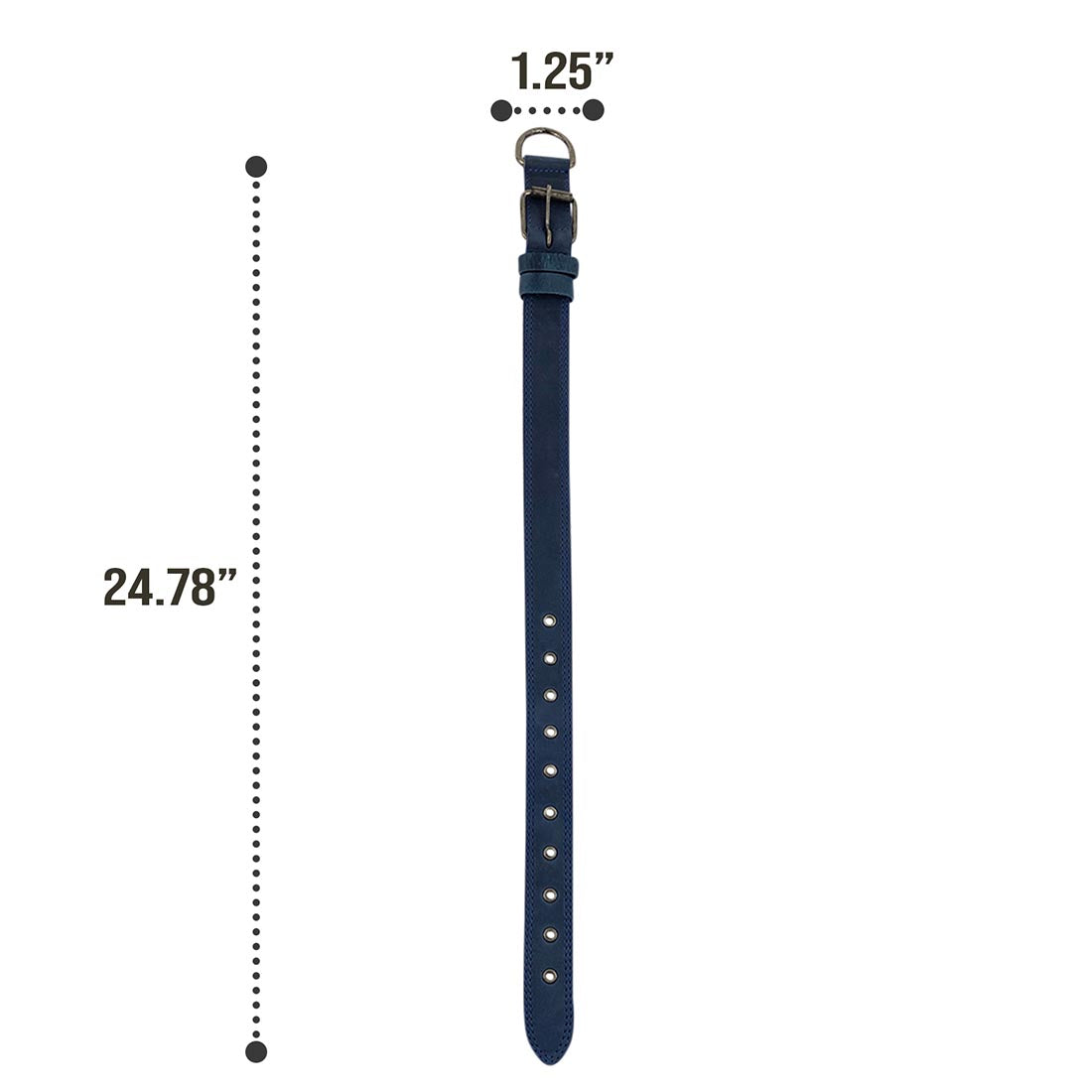 Leather Medium Dog Collar (12 to 21 in.) - Stockyard X 'The Leather Store'