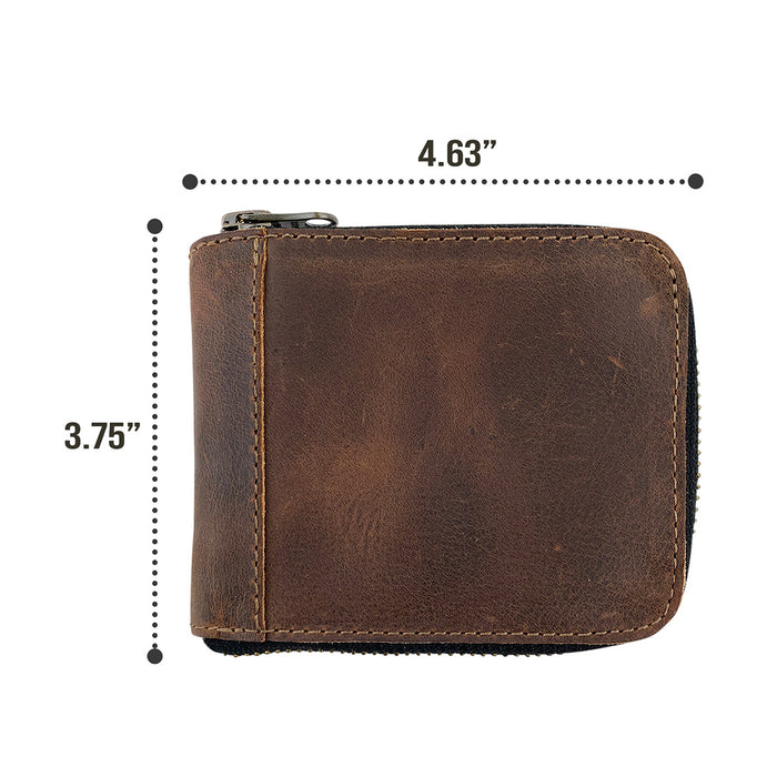 Zippered Wallet - Stockyard X 'The Leather Store'