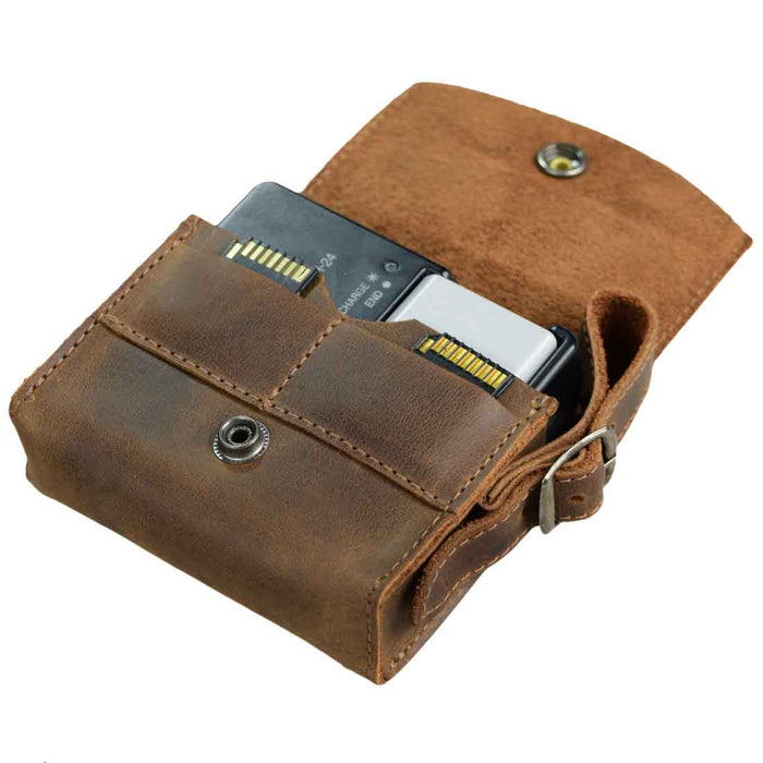 Camera Battery Pouch - Stockyard X 'The Leather Store'