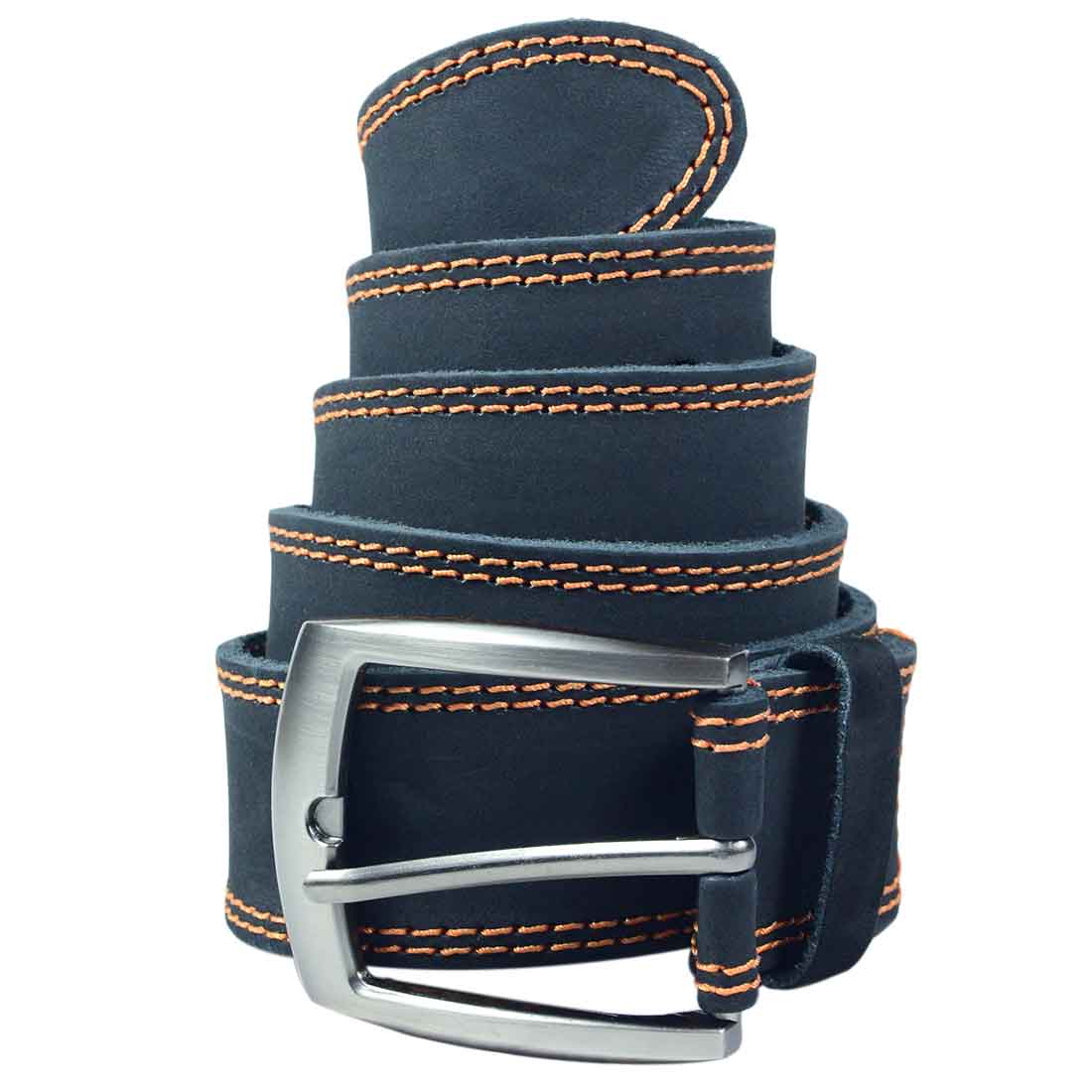 Two Row Stitch Leather Belt - Stockyard X 'The Leather Store'
