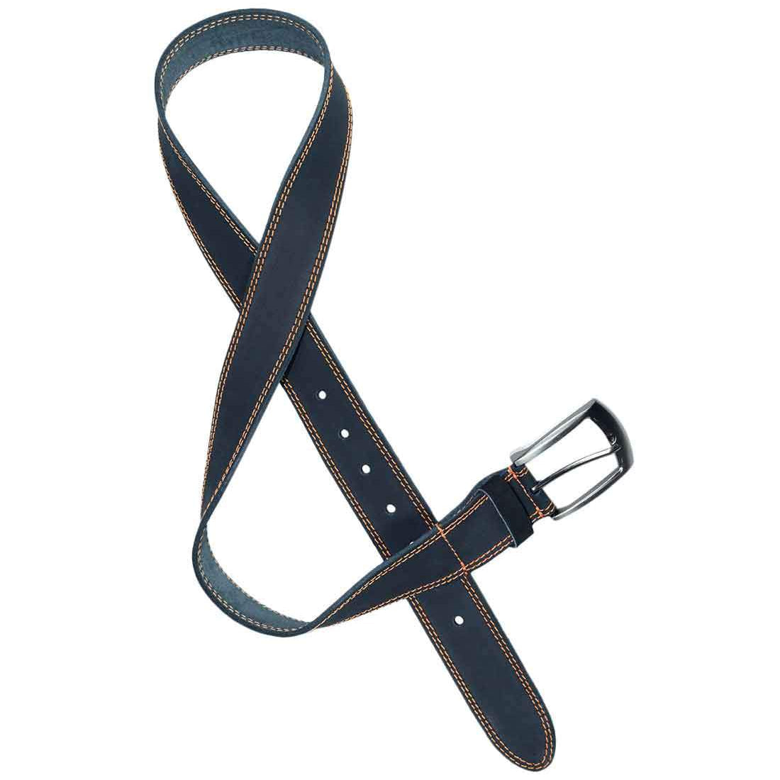 Two Row Stitch Leather Belt - Stockyard X 'The Leather Store'